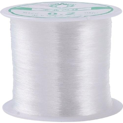 0.2/0.25/0.3/0.5/0.6mm Nylon Fishing Jewelry Beading Making DIY Wire White Transparent Clear Thread Cord; about 40m-180m/roll