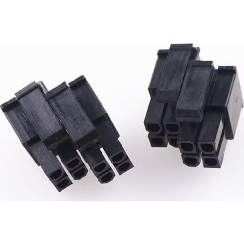 10pcs 5557 4.20 mm 4+4 PIN 8 Position Plug Housing for CPU Power Connector Shell Sliding Rail