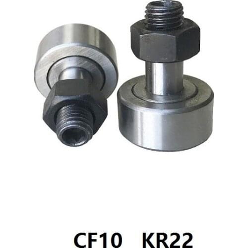 10pcs/lot KR22 CF10 Free shipping Track Rollers Stud type track rollers Wheel And Pin Bearing