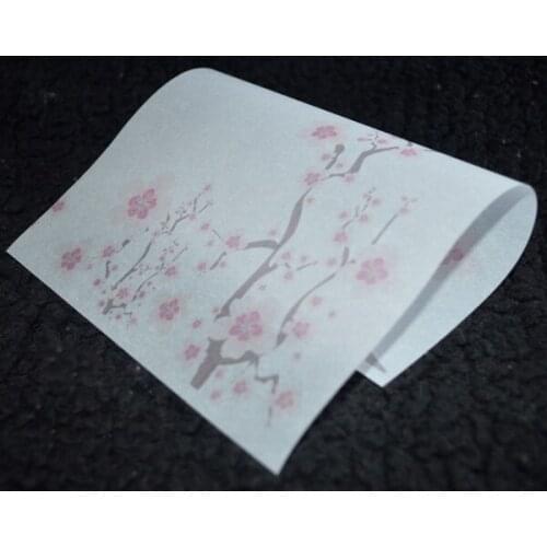 200PCS 15x21cm & 21x29cm Printed Wax Wrapping Paper Handmade Soap Wrapping Paper Soap Packaging Paper Gift Paper Wintersweet