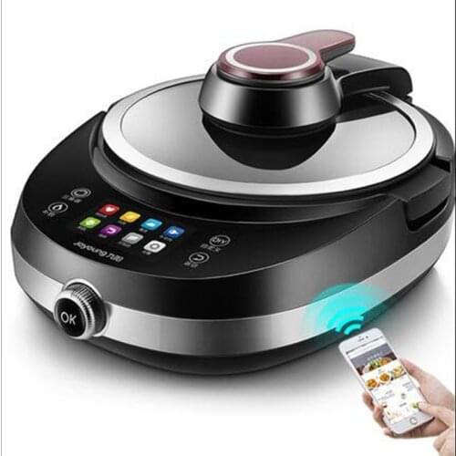 220V Electric Automatic Electric Stir-Frying Wok Pot Non-stick Household Intelligent Multi Cooker Robot Cooking Machine EU/AU/UK