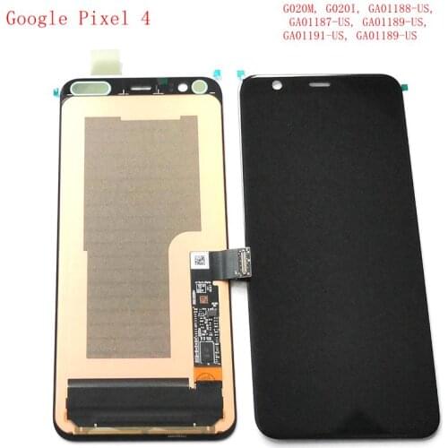 5.7“ Original Amoled For Google Pixel 4 4XL lcd screen digitizer touch glass full set G020M G020I