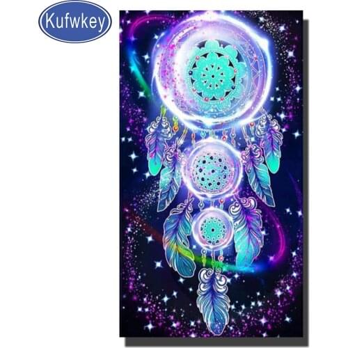 5d diy diamond painting"Mystery feather"mosaic cross stitch 3d embroidery diamond Cartoon Full round square Drill fantasy Art