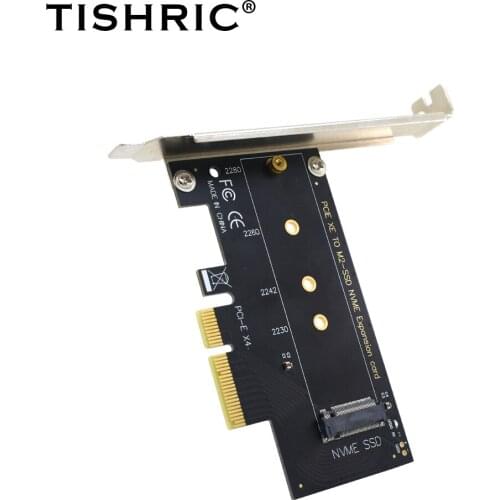 TISHRIC M.2 NVME TO PCIE 4X Adapter Card PCI Express X4 X8 X16 for Mining PCIE To M2-SSD NVME Expansion Card PCIE Adapter Board