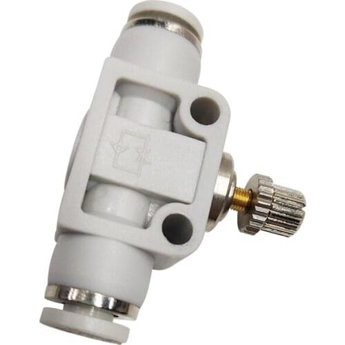 AirTac Original ASA Air Joint Pipe Fittings Throttle Valve ASA4/6/8/10/12/14 Tube Connection Restrictor Valve Control Valve