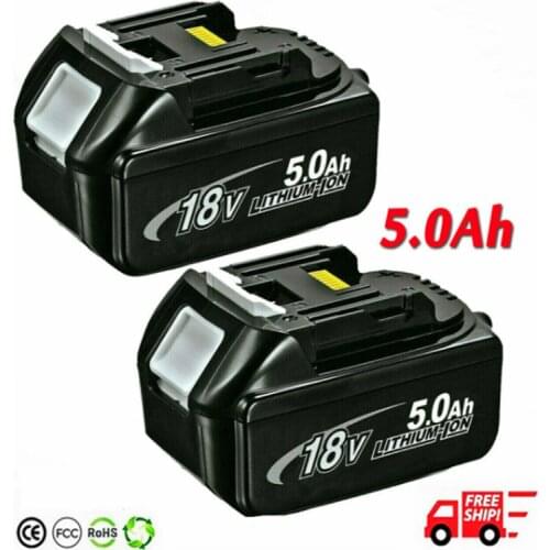 1/2/3Pack BL1860 18V 5000mAh Rechargealbe Battery for Makita 18V BL1830B BL1860B BL1840B BL1815 LXT-400 18650 Makita 18v Battery