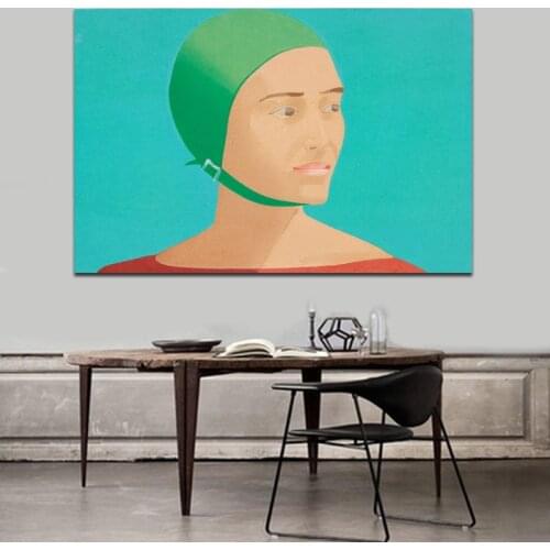 Alex Katz Blue Background Canvas Painting Print Living Room Home Decoration Artwork Modern Wall Art Oil Painting Posters Picture