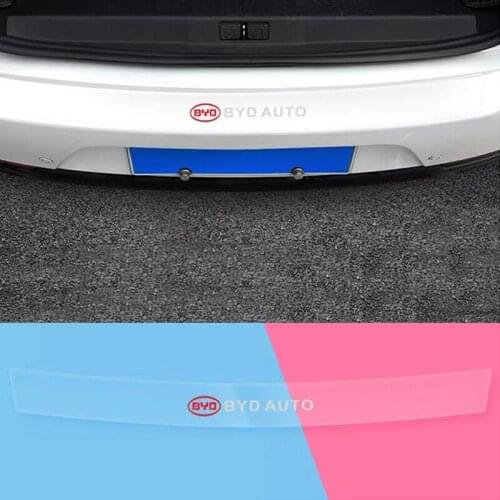 Car Trunk Transparent Anti Scratch Protector Strip For BYD Surui Tang Song Qing Yuan L3 F0 F3 F6 S8 E5 E6 G3 M6 Auto Accessories