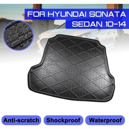 Car Carpet For Hyundai Sonata Sedan 2010 2011 2012 2013 2014 Rear Trunk Anti-mud Cover Floor Mat