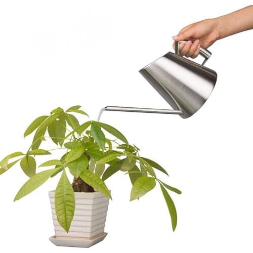 Plant Water 400ml Stainless Steel Flower Pot Gardening Small Watering Can Succulent Bonsai Long Spout Plant Watering Kettle