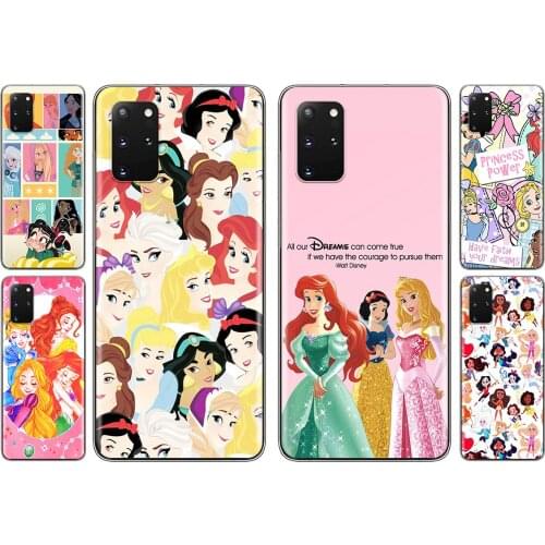 Disney cute princess For Samsung S20 FE A91 A81 A72 A71 A52 A51 A42 A41 A32 A31 A21 A12 Lite Transparent Phone Case