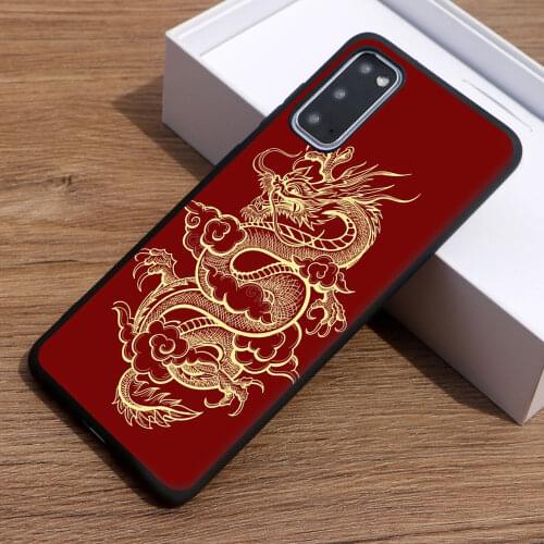 Tai Chi carp Dragon phone case For samsung A50 A70 S20 PLUS S10 E S8 S9 PLUS S7 A7 2018 A10 Fashion Animal Silicone Back Cover