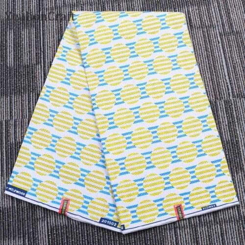 Chzimade 1Yard African Wax Prints Fabric African Ankara 100% Polyester Fabric For Women Dress Making