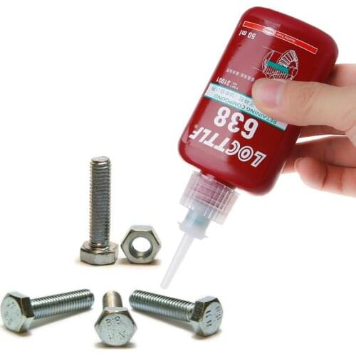 638 Retaining Compound Thread locker 50ml Adhesive Glue for Bearing Flange Hose 24BE