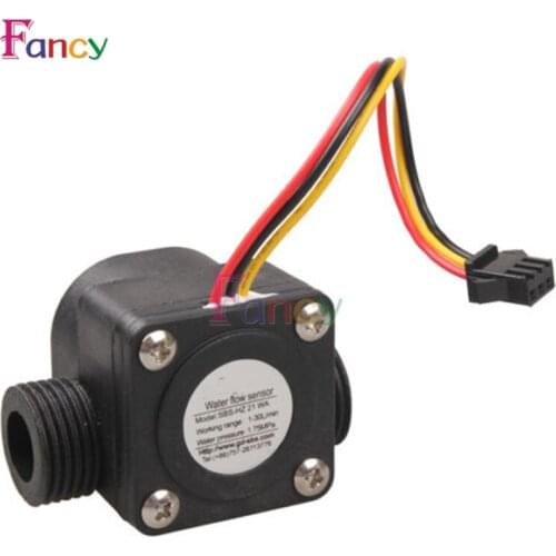 G1/2 Water Flow Sensor Fluid Flowmeter Switch Counter 1-30L/min Meter 1.75MPa Hall Flow Sensor Water Control