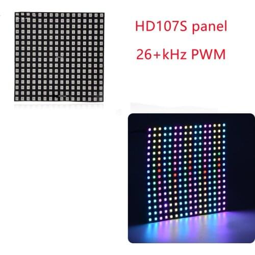 HD107S Panel 16x16 8x16 WS2812B LED Programmed Panel Screen 5050 RGB Digital Flexible Addressable DC5V 26+kHz PWM With DAT CLK