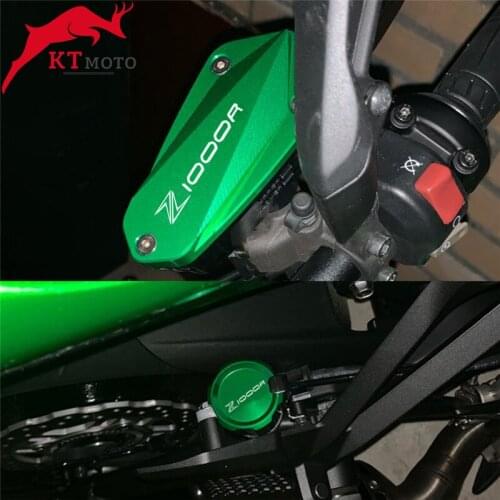 For KAWASAKI Z1000R Z 1000R Z1000 R 2017-2021 2020 Motorcycle CNC Aluminum Rear & Front Brake Fluid Reservoir Cap Cylinder cover
