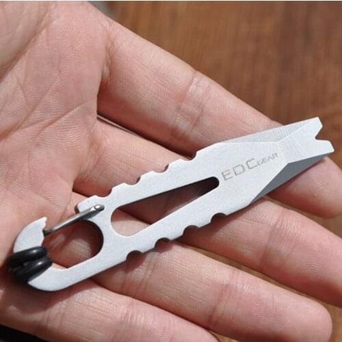 Gear Outdoor Travel Multifunction Screwdriver Bottle Opener Key Ring Mini Crowbar Broken Window Tool Accident Survival Tool