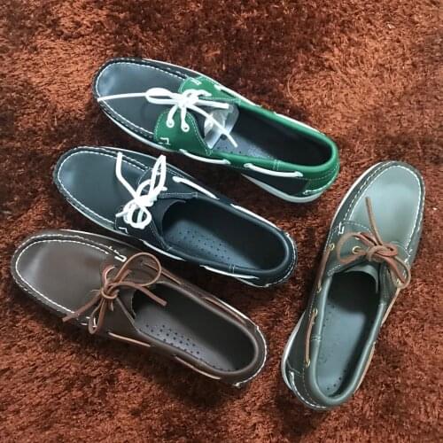 Men Genuine Leather Driving Shoes,New Fashion Docksides Classic Boat Shoe,Brand Design Flats Loafers For Men Women X161