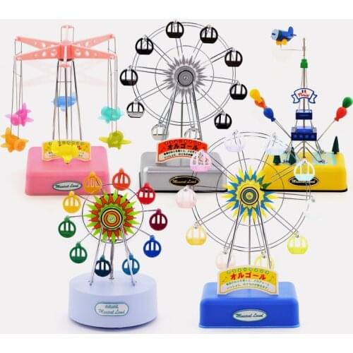 Happy ferris wheel music box creative gift for little girl child girlfriend birthday Christmas home decorations