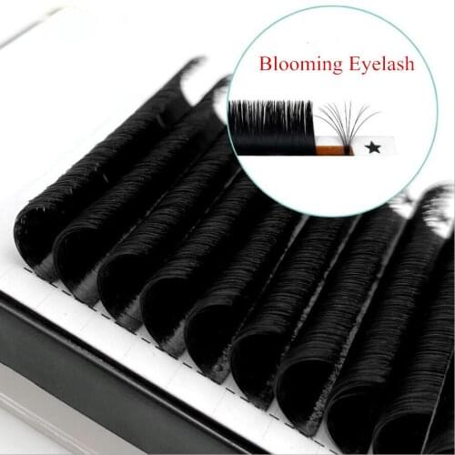 8 - 22 MM Russian Volume Easy Fan Eyelashes Extension Professional Blooming Fans Soft False Makeup Tools Lashes