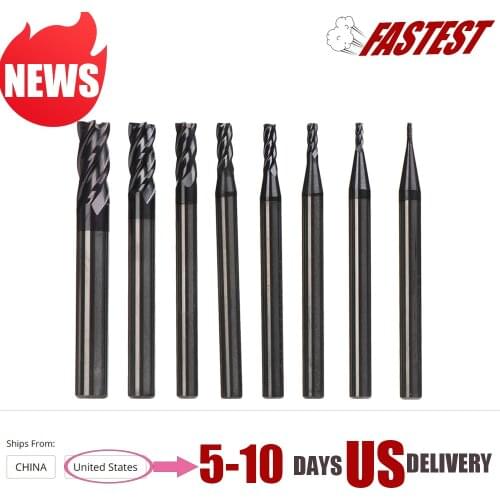 1PC New Durable 4 Flute Mill Endmill Cutting Alloy Carbide Tungsten Steel Milling Cutter End Mill Metal Cutter Machine Tools