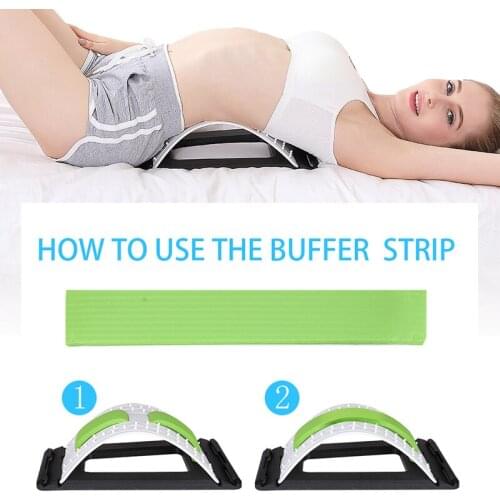 Back Stretch Equipment Massager Magic Stretcher Fitness Lumbar Support Relaxation Spine Pain Relief