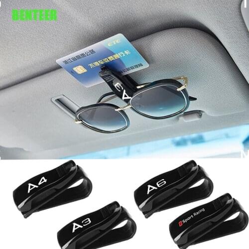 Plastic Car Sunshade Glass Clip For Audi A1 A3 A4 A5 A6 A7 A8 Q1 Q3 Q5 Q7 Q8 TT B5 B6 B7 B8 B9 S3 S4 S5 S6 S7 RS3 RS4 RS5 RS6