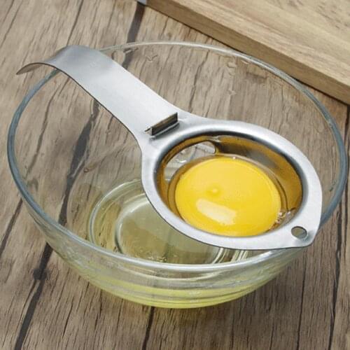 Egg Separator Egg White Yolk Separator Tool Egg Divider Stainless Steel Egg Yolk White Filter Supplies for Home