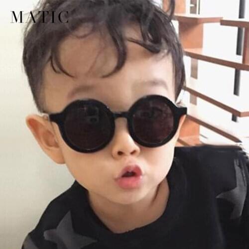 Boys Girls Sunglasses Fashion Black Round Children Sun Glasses For Kids Makeup Deck Show Performance Outdoor Eyewear Oculos