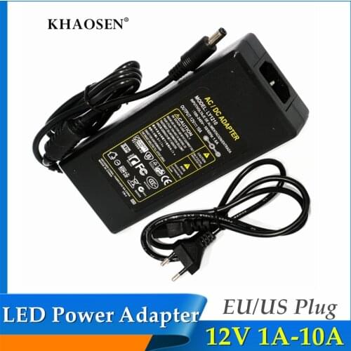 Transformer Charger Converter Power Supply Adapter AC100V-240V To DC12V 1A 2A 3A 6A10A for 2835 5630 5050 5054 LED Strip Light