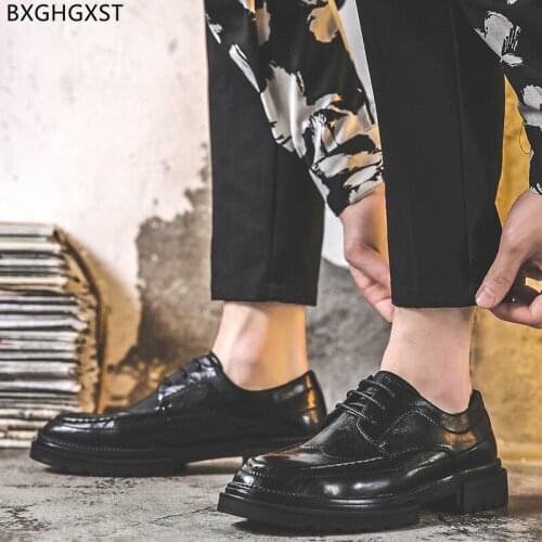 Oxford Leather Shoes Men Classic Black Casual Business Shoes Men Luxury Designer Height Increase Shoes Men Zapatos De Hombre