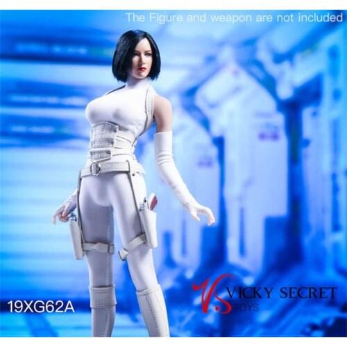 VSTOYS 1/6 Black White Phoenix Assassin Tights Suit Dress19XG62 Without Body Head Sculpture For 12inch Doll Figures Collect