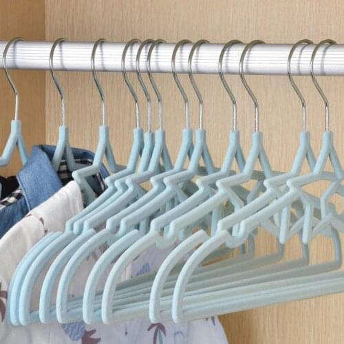 10Pcs Clothes Hanger Flexible Racks Plastic Clothing Display Star Shape Plastic Clothes Storage Holder Coats Hanger Organizer