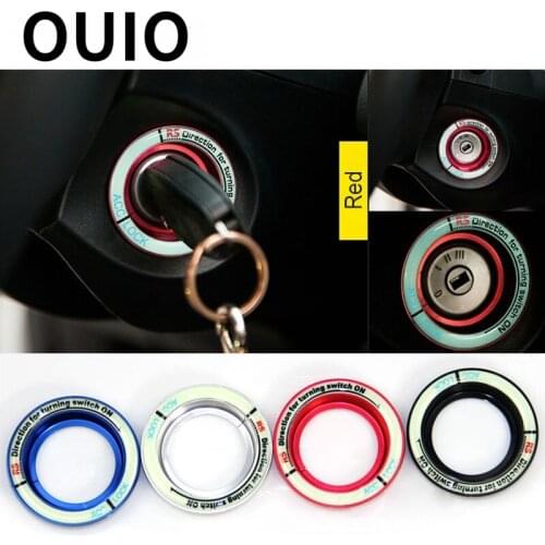 1X Car Ignition Switch Decoration Stickers For Ford Focus MK2 MK3 MK4 ST RS Accessories For Ford kuga 2005 2016 2017 Focus 2 3