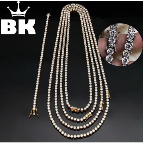 2018 NEVER FADE 4mm/5mm/6mm Stainless Steel 20/22/24inch Tennis Neckla & 8inch Bracelet Paved Cubic Zircon Hip Hop Mens JEWELRY