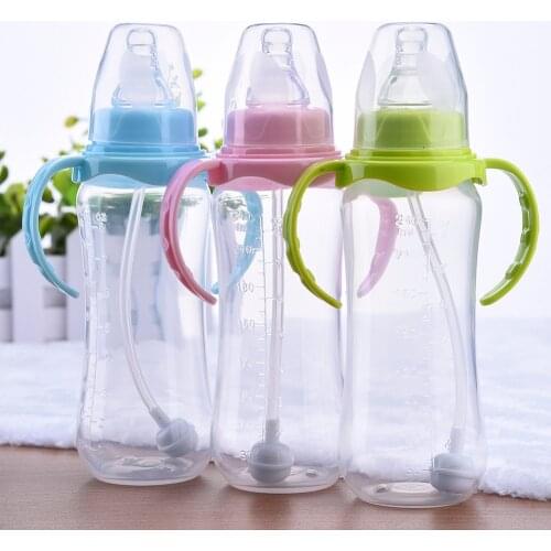 240ml Feeding Kids Toddler Newborn Baby Drink Cups Water Bottles Kids Drinking Sippy A Cup With Straw Copo Infantil Drinker