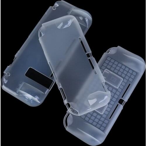 360 Full Protection PC Shockproof Clear Case Suitable For Switch Lite Game Console Protective Case Silicone Soft Cover