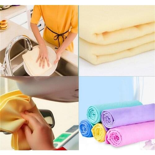 66*43cm Multi imitation deerskin scouring hair towel Super Absorption Synthetic Chamois Leather Cleaning Washing Suede Towel