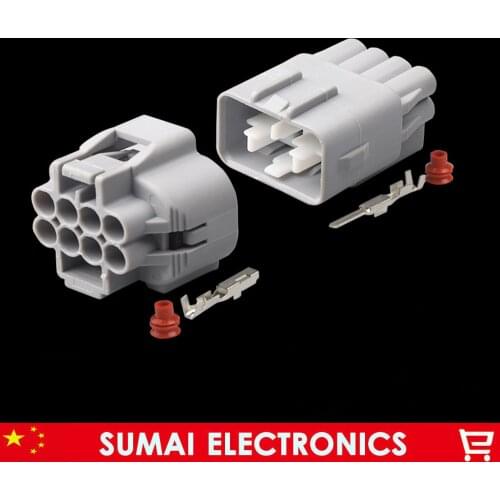 8 Pin male female 7282-7080-40 7283-7080-40 Rear radar assembly connector plug for Toyota Honda XRV CRV etc