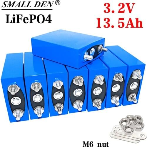 8PCS 3.2V 13.5Ah lifepo4 battery diy 12V 4S 24V battery pack motorcycle electric vehicle solar inverter add pillar connection