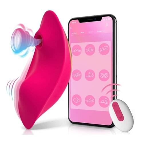 APP Bluetooth Wireless Control Nipple Clitoral Stimulator Portable Panty Vibrator Invisible Vibrating Egg Sex Toys for Woman