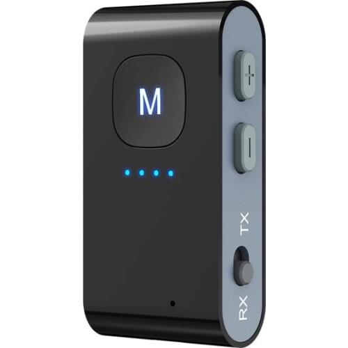 BR03N Bluetooth 5.0 Audio Transmitter Receiver Two-in-One USB Computer TV Adapter Car Dual Output for Speakers Headphones