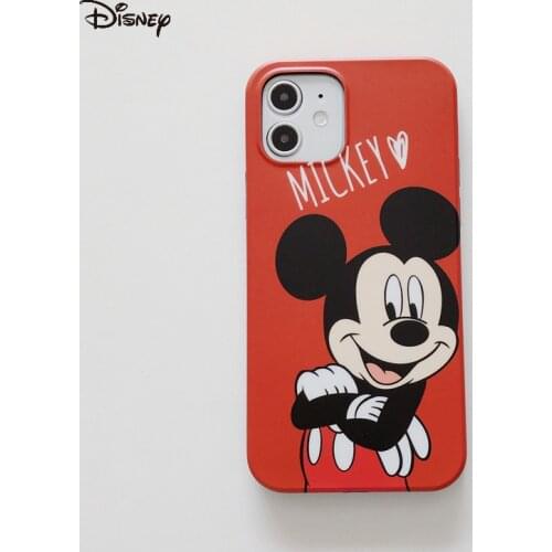 DISNEY 2021 Mickey Case for IPhone 11 12 Pro Xs Max iPhone SE 2020 6 6S 7 8 Plus Cute Phone Case 360 Full Cover
