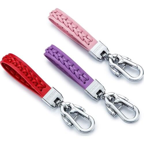 Business Weave Keychain Holder Metal Keychain for Women Men Car Key Key Holder High Grade Keychain Key Ring for BMW Benz Gift