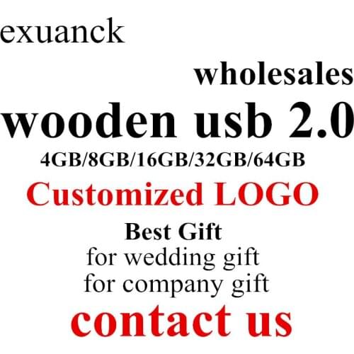 Wholesales custom wooden usb 2.0 pen drives logo engraving for company gift wedding gift 128MB -64GB Pen drive Memory Sticks