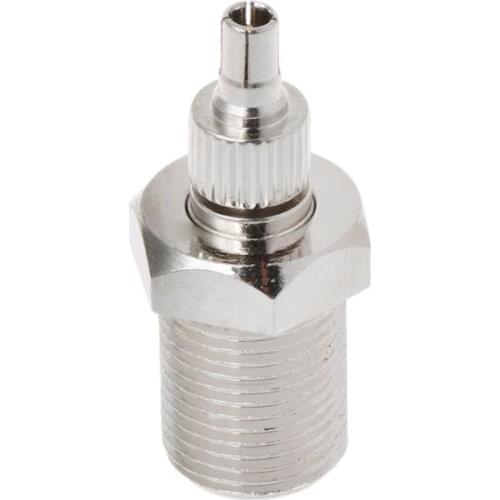 F Female To TS9 & CRC9 Male Plug Coaxial Adapter RF Connector Nickel Plated