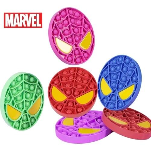 TOP Disney Marvel Fidget Simple Dimple Toy Spiderman Mickey Stress Relief Hand Fidget Toys For Kids Adult Autism Special Need