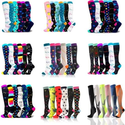 Dropship Compression Stockings Multi Pairs/batch Wholesales Varicose Veins Socks For Men & Women Outdoor Sports Soccer Golf Tube
