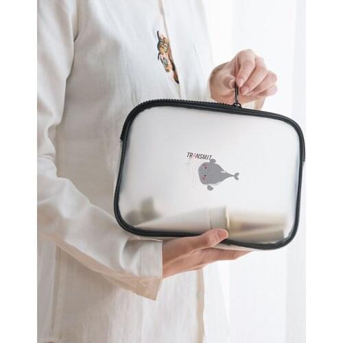 Cosmetic Bag Waterproof Transparent PVC Clear Beauty Wash Organizer Bath Toiletry Storage Kit Women Make Up Case Travel Makeup